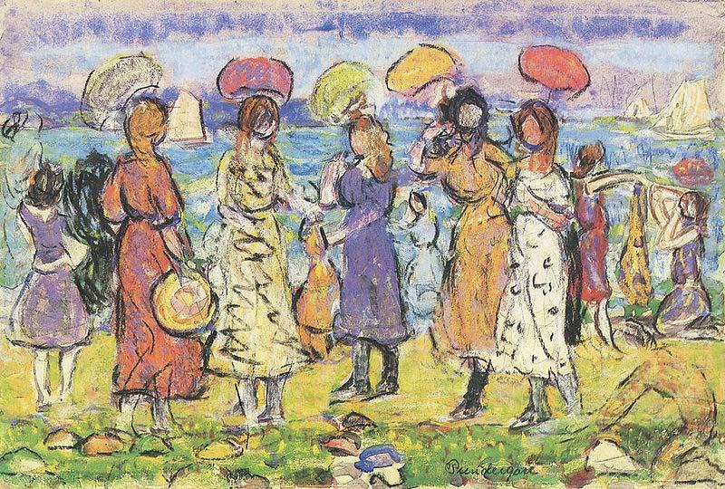 Maurice Prendergast Sunny Day at the Beach china oil painting image